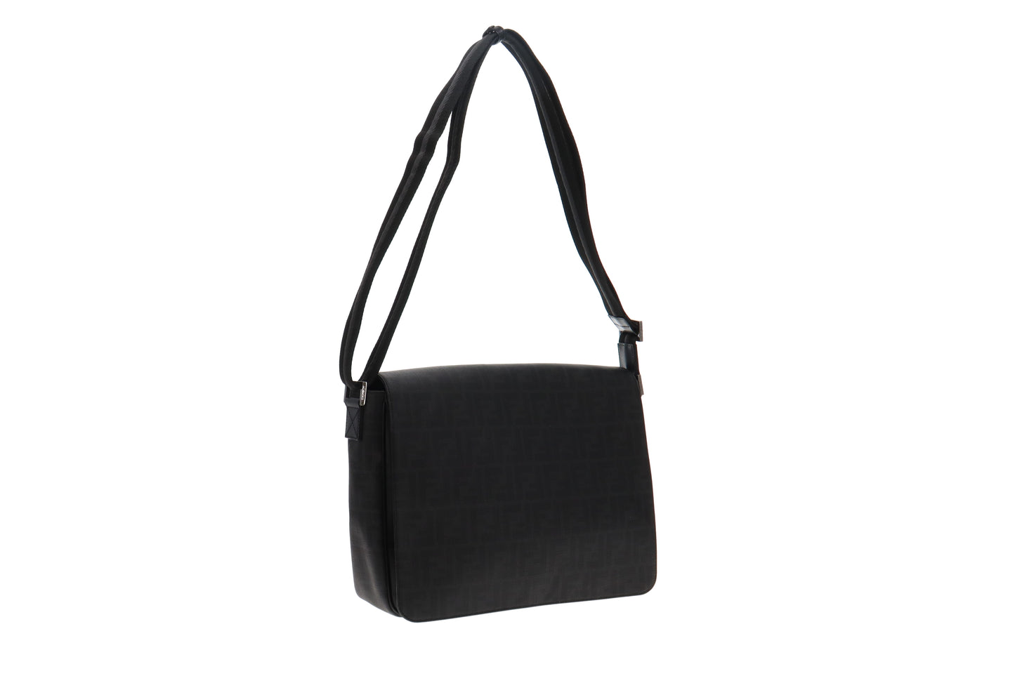 Fendi Grey Zucca Print Coated Canvas Large Messenger