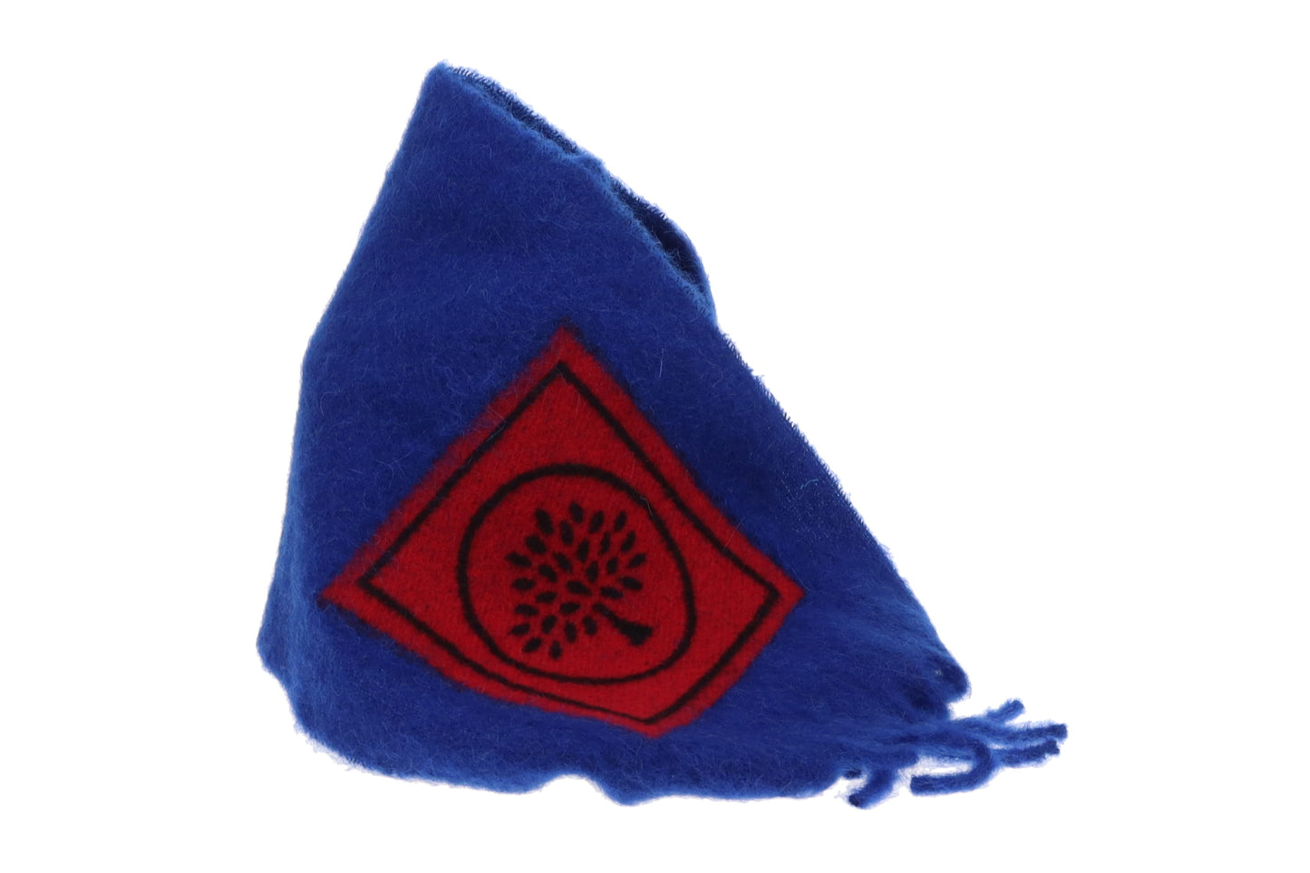 Mulberry Winter Scarf Blue/Red Alpaca/Mohair and Wool Blend