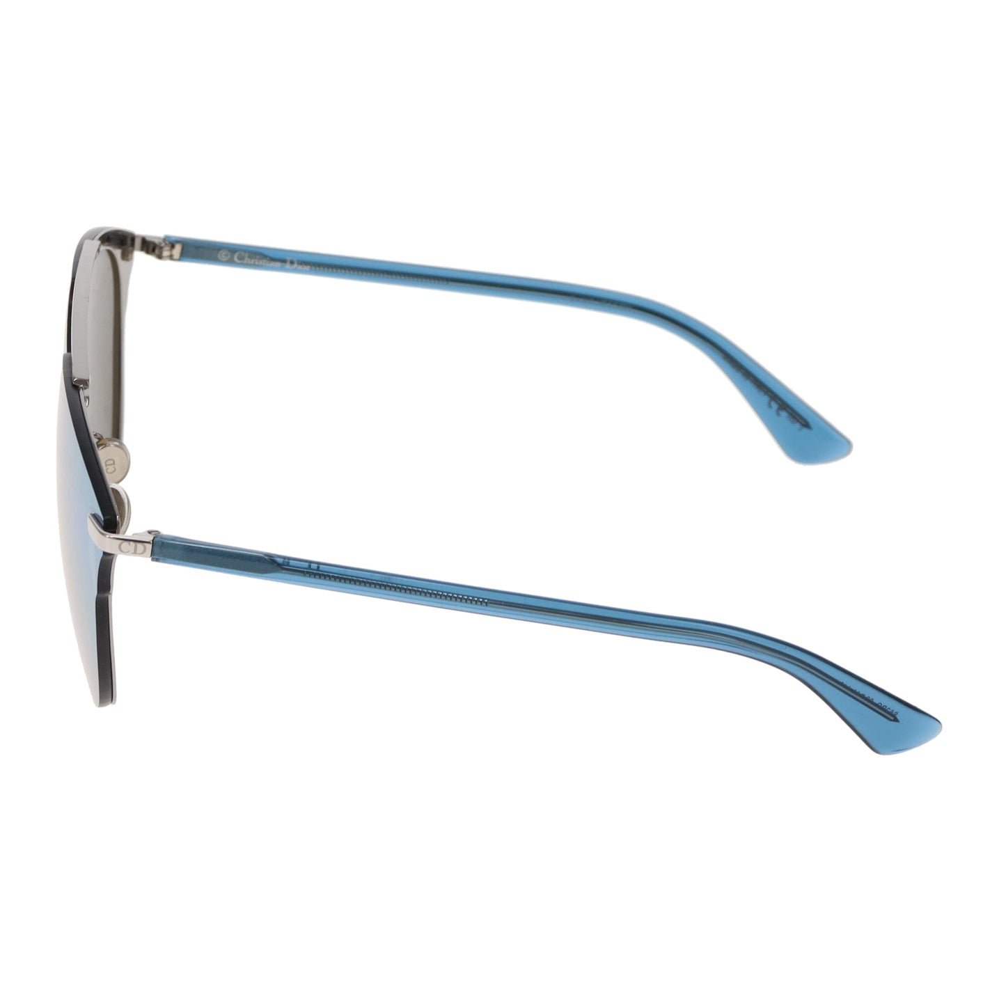 Dior DiorReflected Silver and Blue Pixel Mirror Pilot Sunglasses