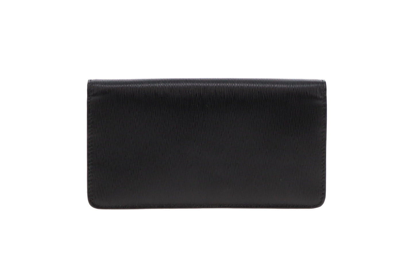 Prada Chain Wallet Black Saffiano GHW