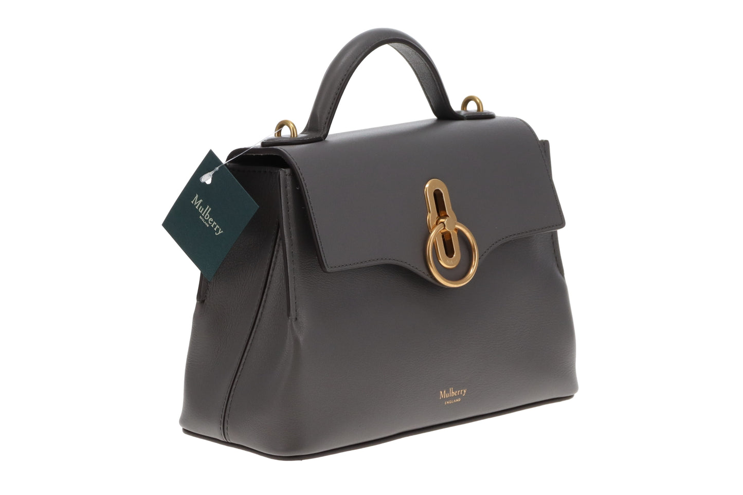 Mulberry Seaton Mini Charcoal Silky Calf GHW