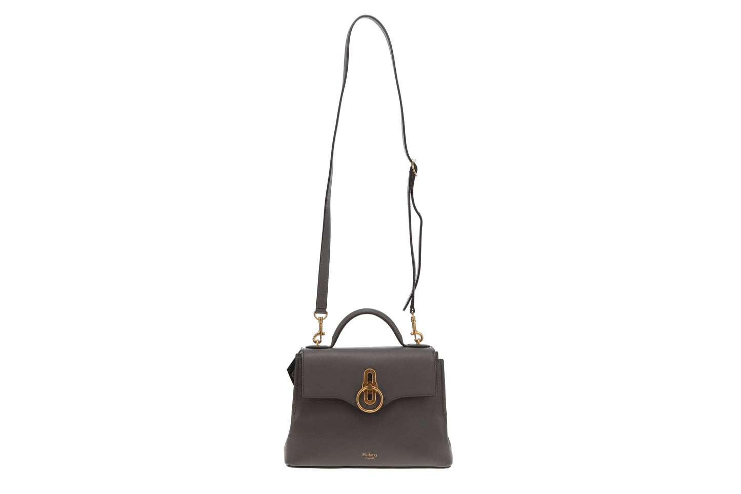 Mulberry Seaton Mini Charcoal Silky Calf GHW
