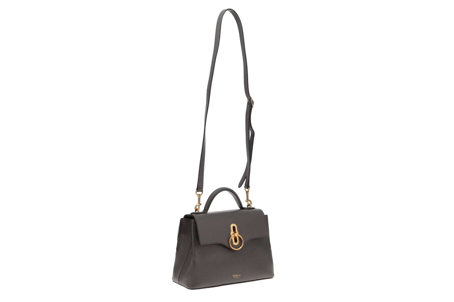 Mulberry Seaton Mini Charcoal Silky Calf GHW