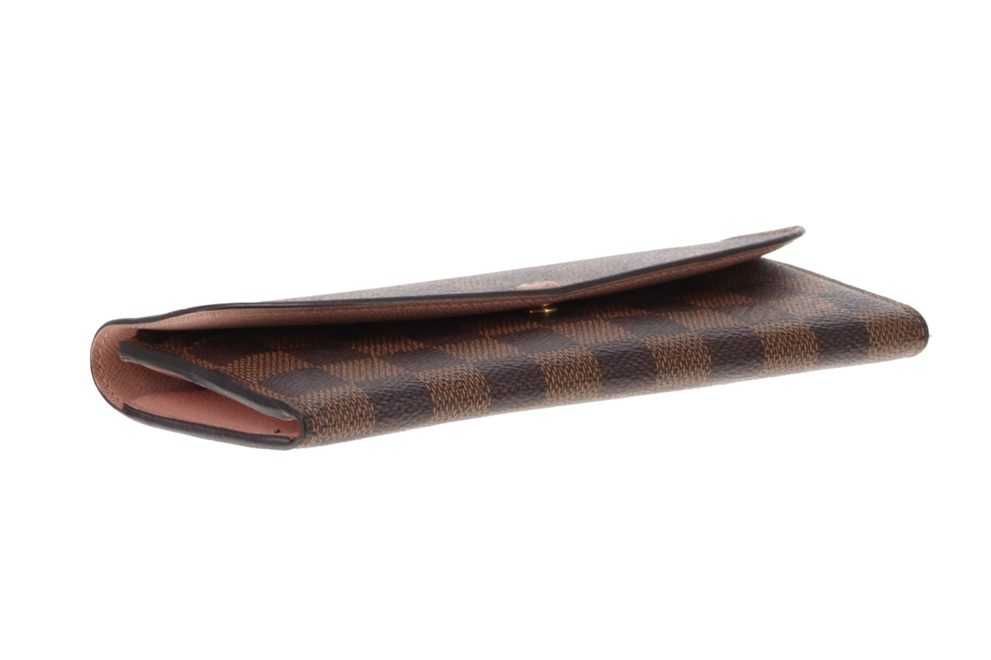 Louis Vuitton Emilie Wallet Damier Ebene & Rose Ballerine CA4188 (hotstamped LH)