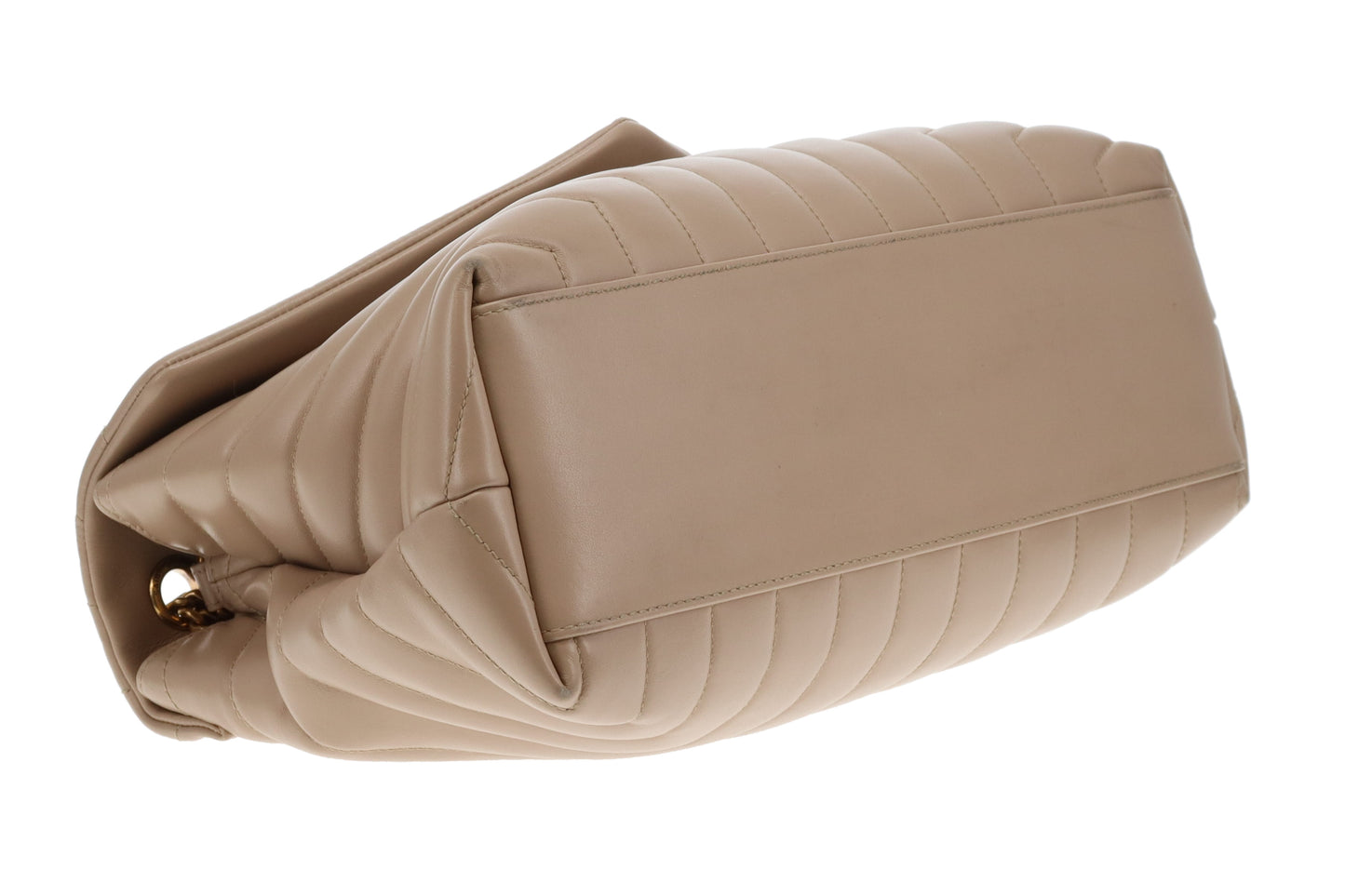 Saint Laurent Loulou Medium Beige Chevron