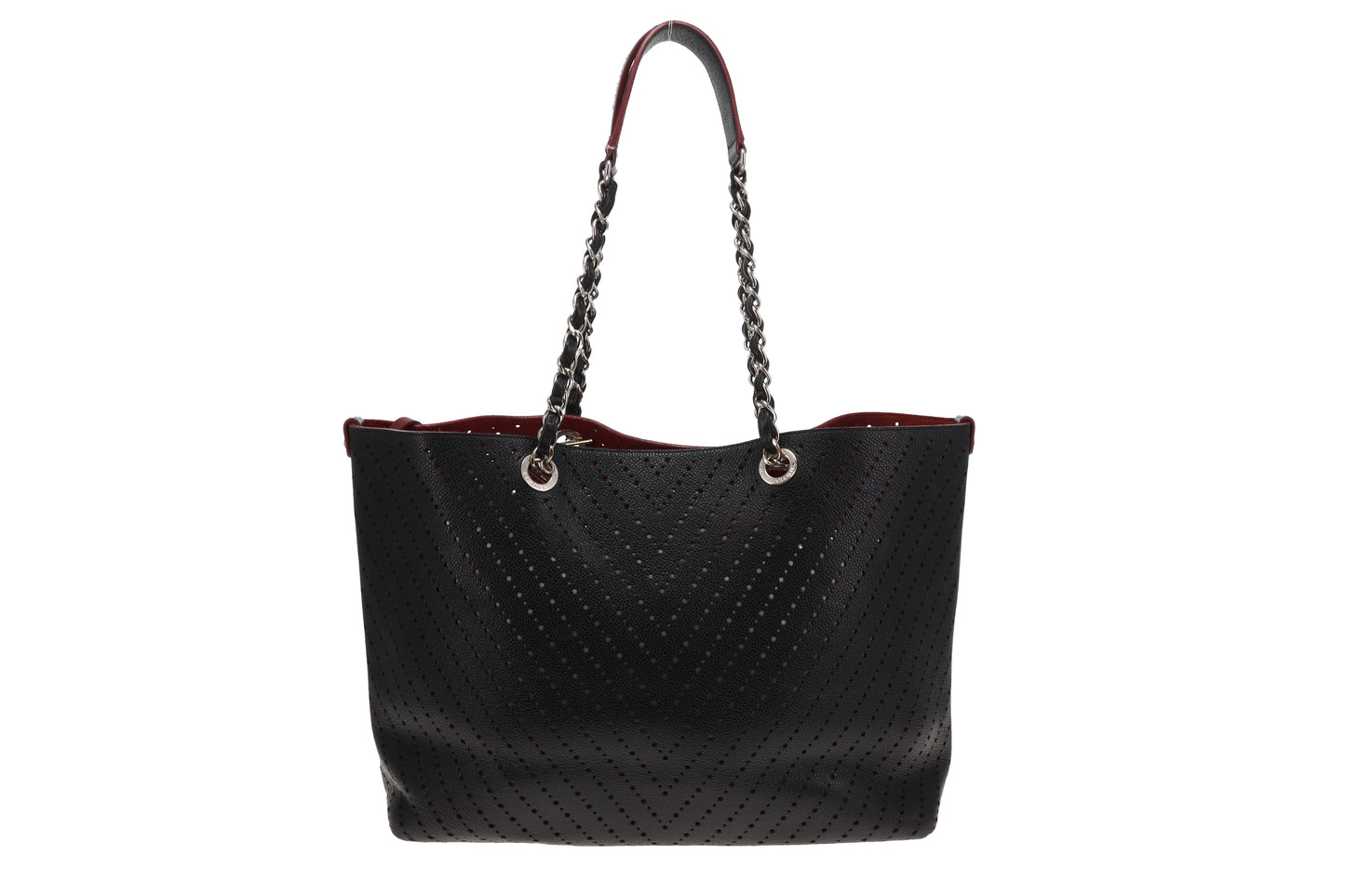 Chanel Perforated Caviar Large Shopping Tote 2016