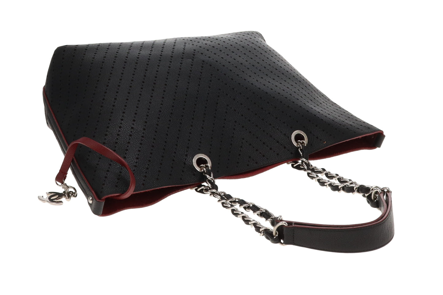 Chanel Perforated Caviar Large Shopping Tote 2016