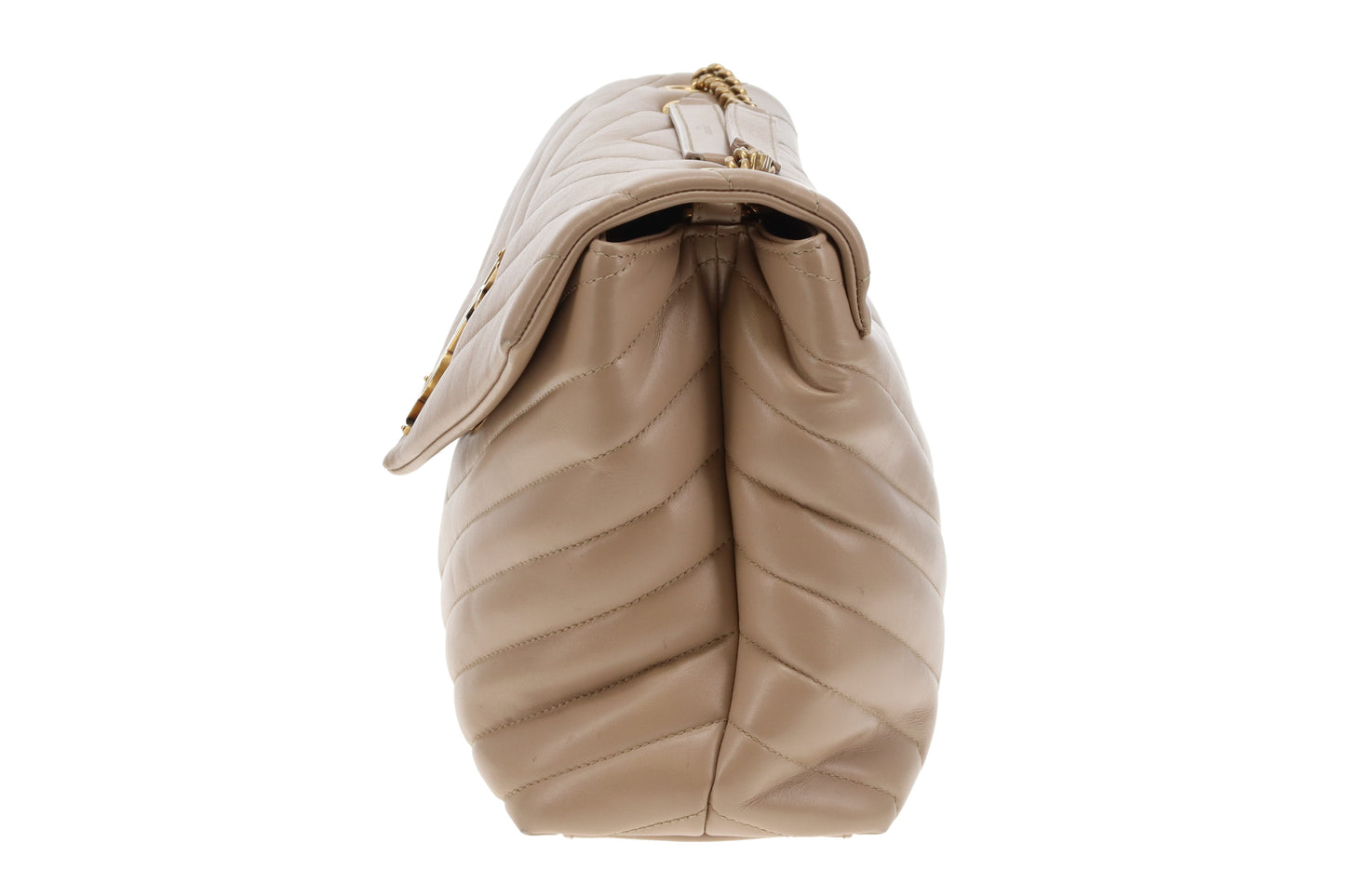 Saint Laurent Loulou Medium Beige Chevron