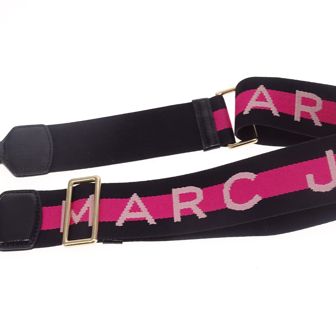 Marc Jacobs Logo Snapshot Strap Black/Pink