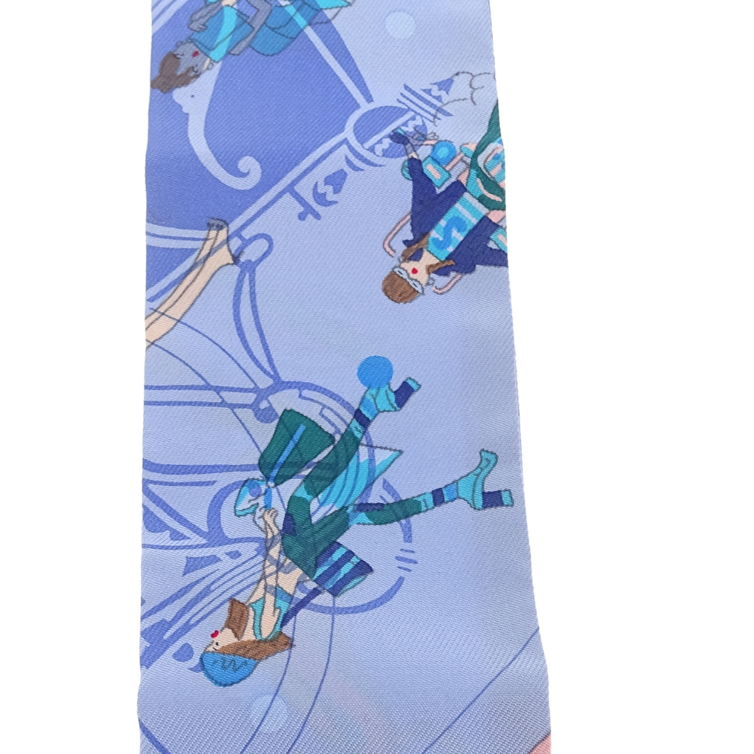 Hermes Ex-Libris Les Parisiennes Silk Twilly