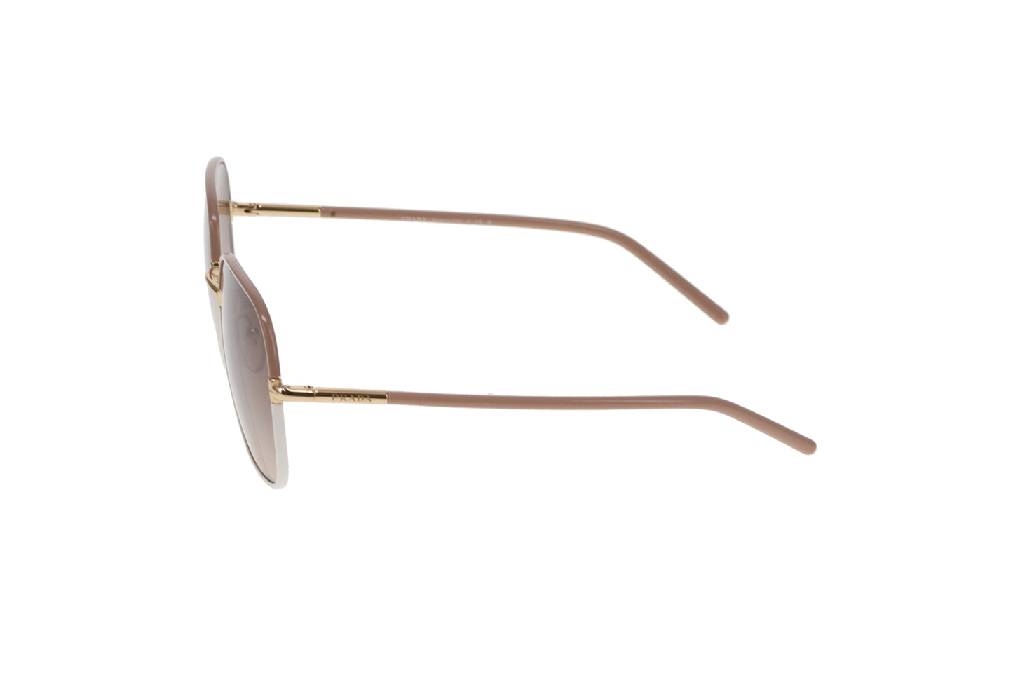 Prada Square SPR67X Sunglasses Beige & Gold