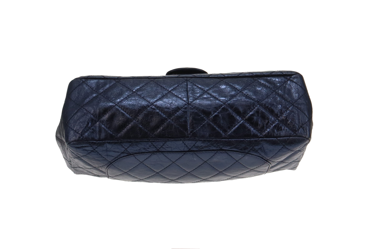 Chanel 2.55 Metallic Blue Metallic Aged Calfskin Reissue 228 Maxi Double Flap Bag 2008/09