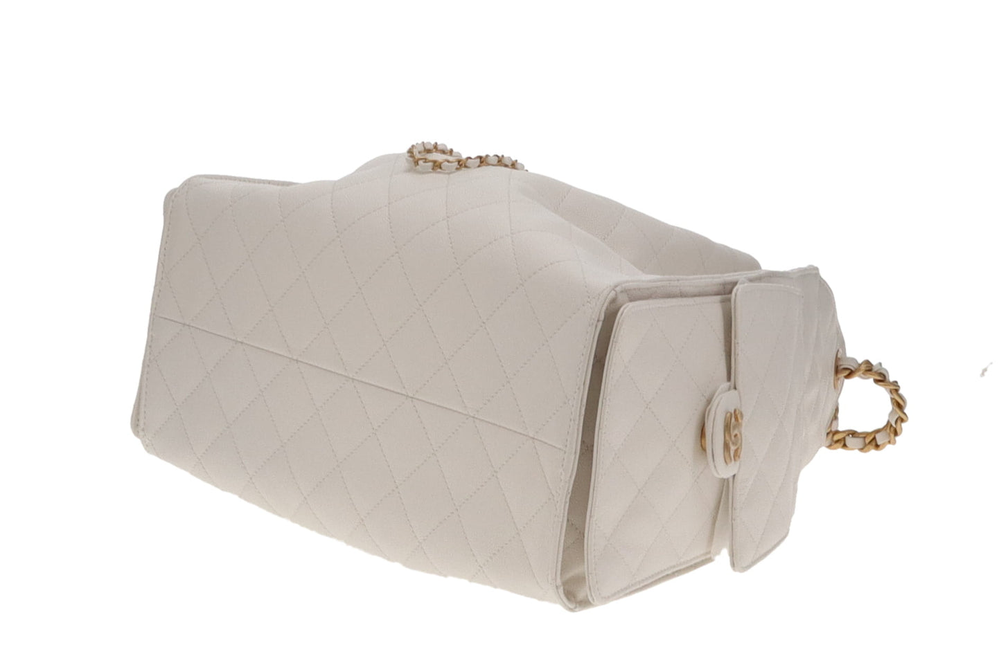 Chanel 25 White Caviar GHW 2025