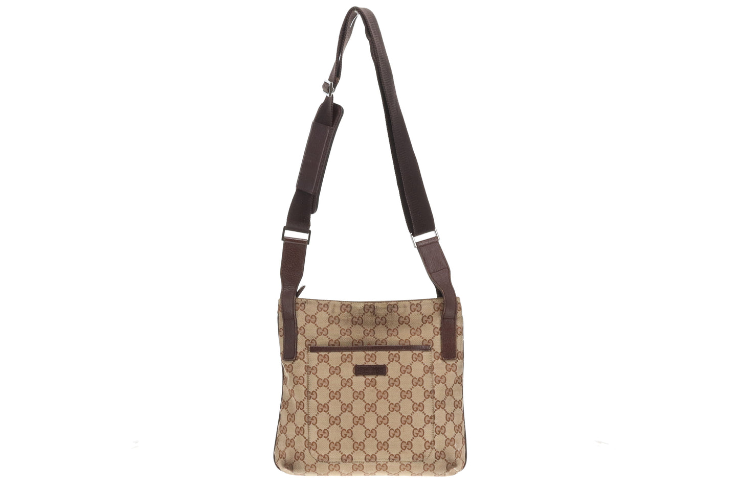 Gucci GG Canvas Messenger Front Pocket Vintage