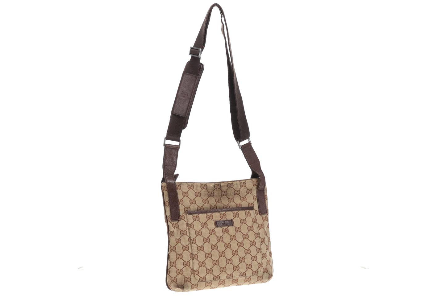 Gucci GG Canvas Messenger Front Pocket Vintage