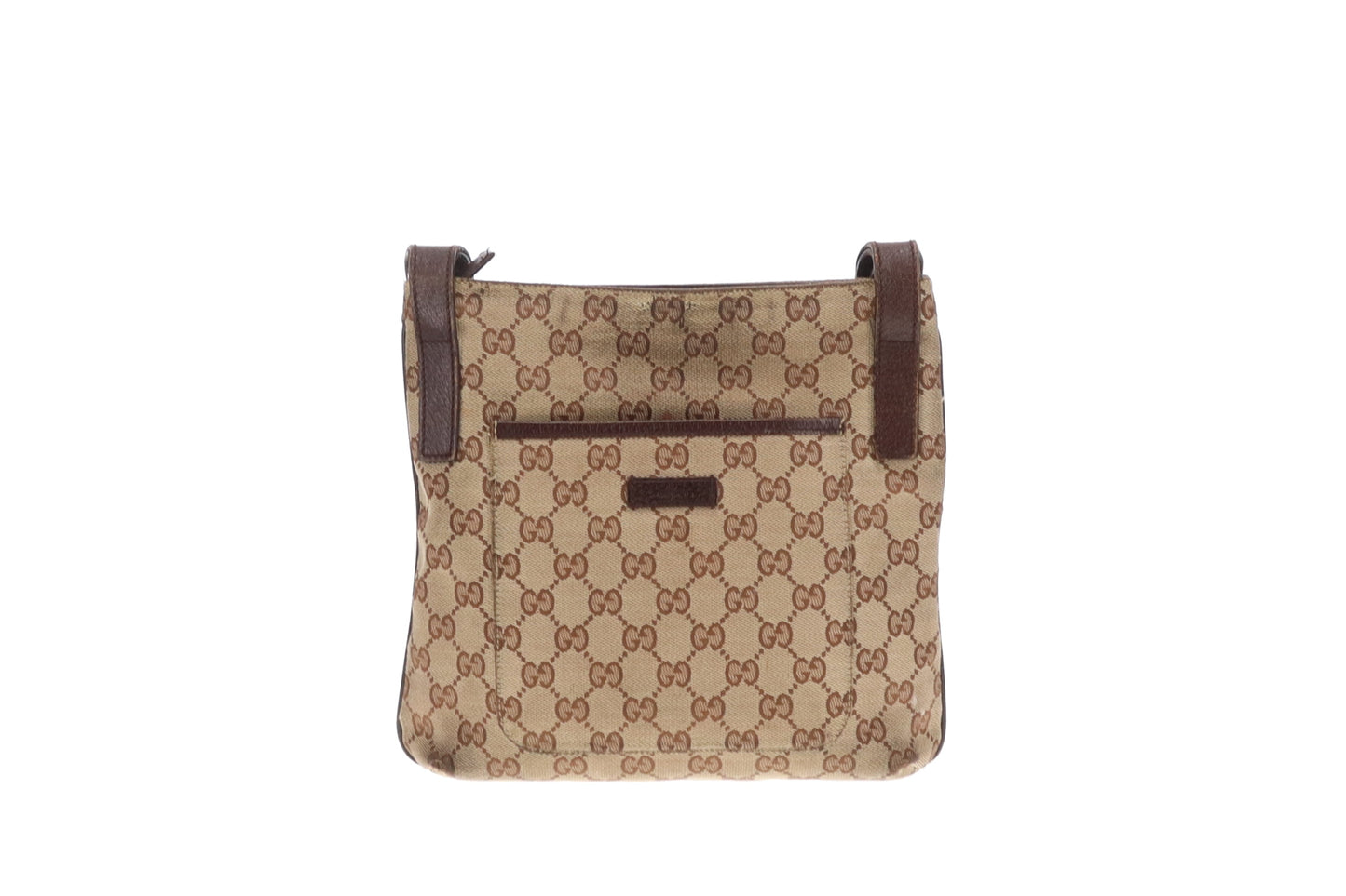 Gucci GG Canvas Messenger Front Pocket Vintage