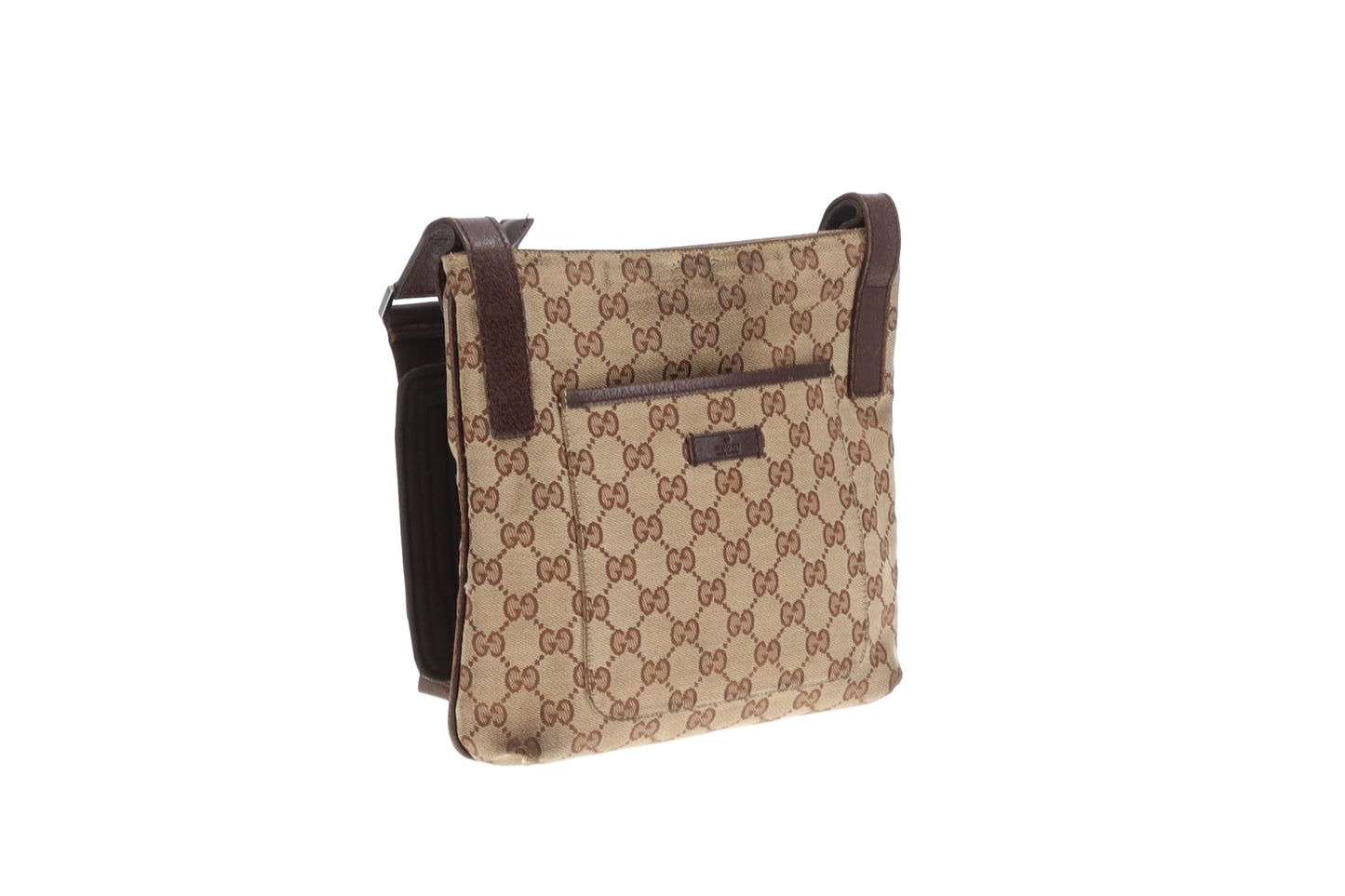 Gucci GG Canvas Messenger Front Pocket Vintage