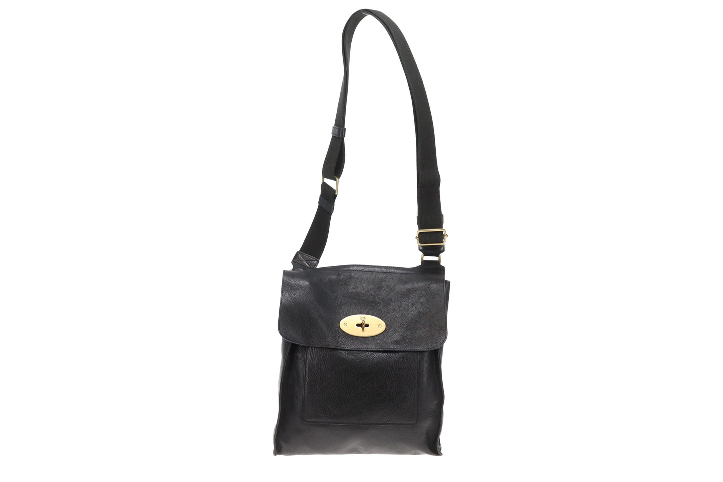Mulberry Anthony Messenger Large Black NVT Leather Vintage
