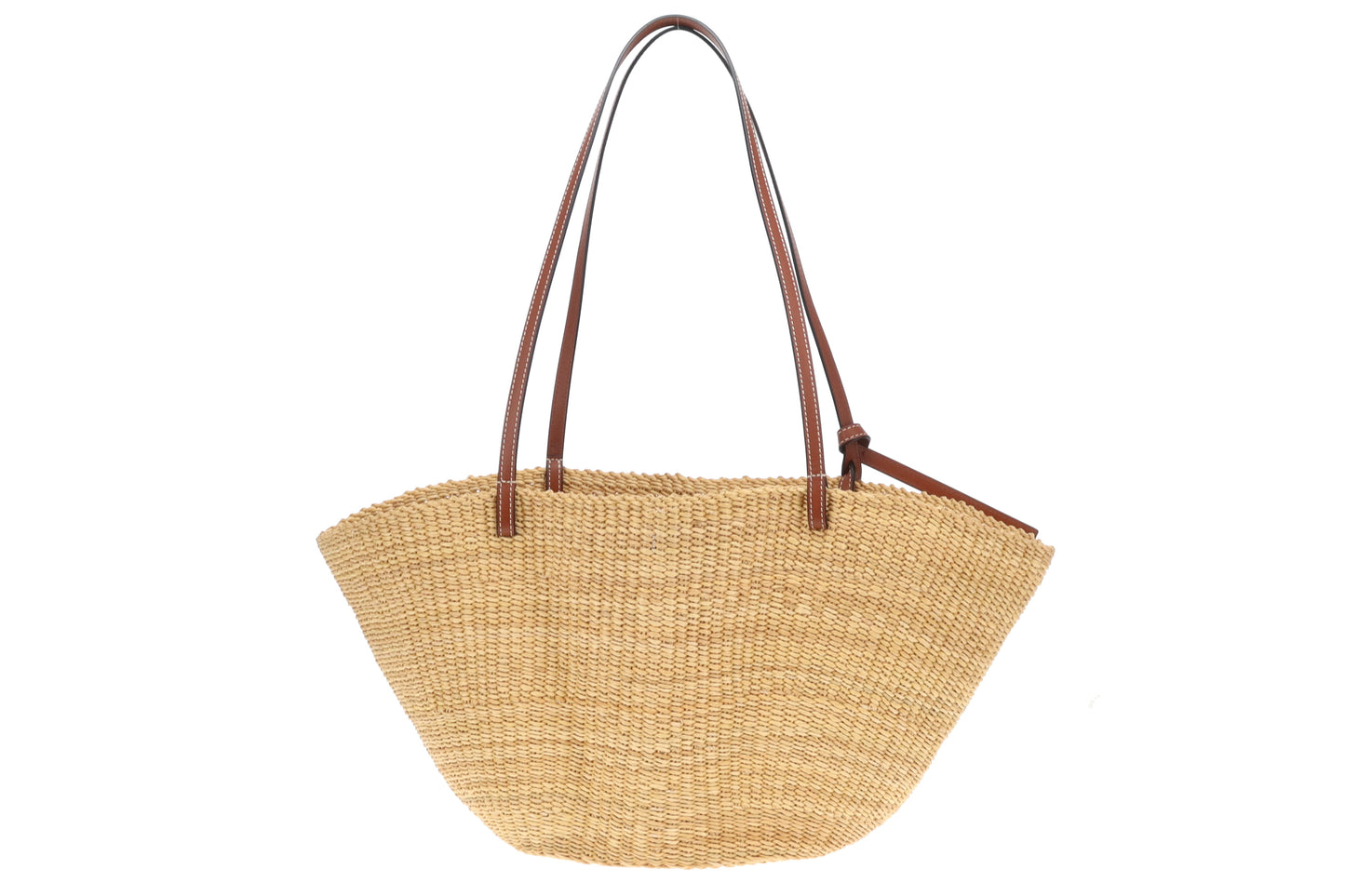 Loewe Shell Raffia Basket Bag