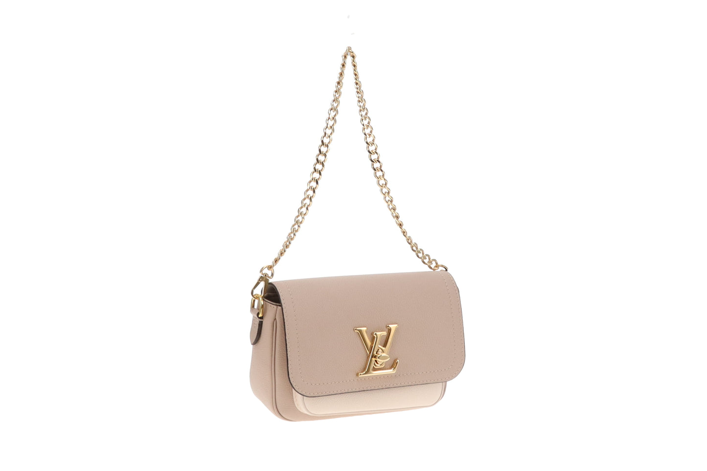 Louis Vuitton LockMe Tender Greige Leather (NFID)
