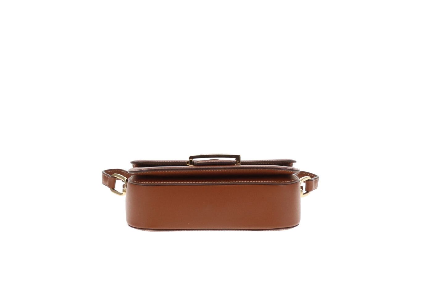 Prada Embleme Flap Bag Brown Leather and Linen