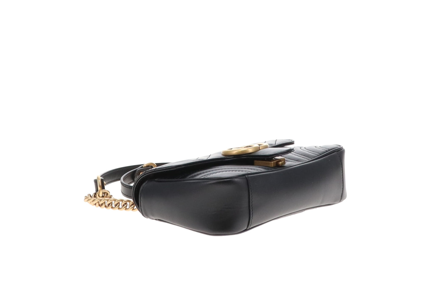 Gucci Marmont Flap Bag Mini Black GHW