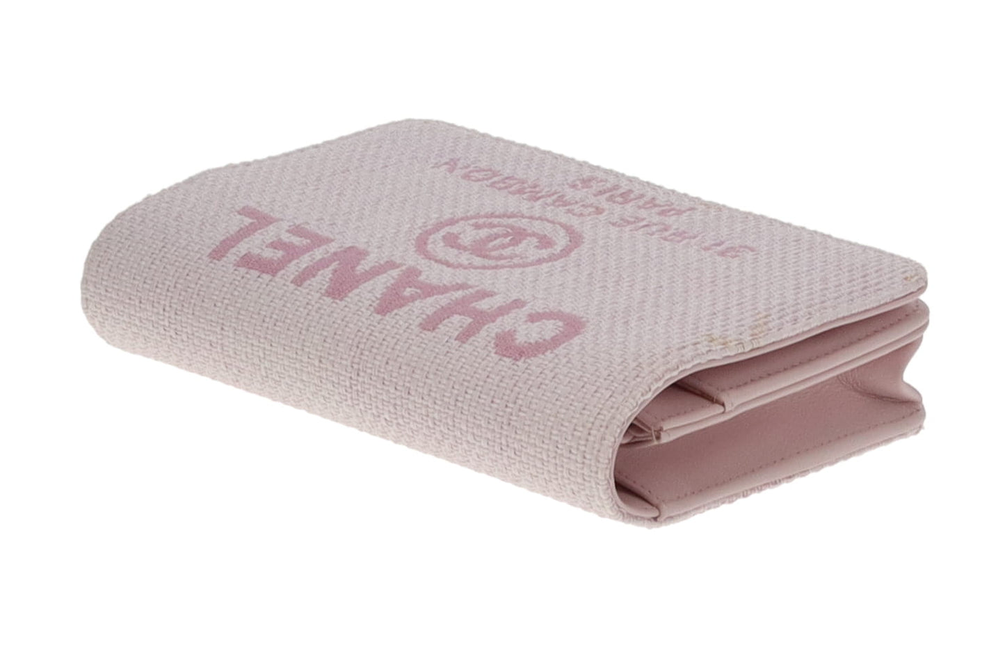 Chanel Wallet On Chain Deauville Pink Canvas SH