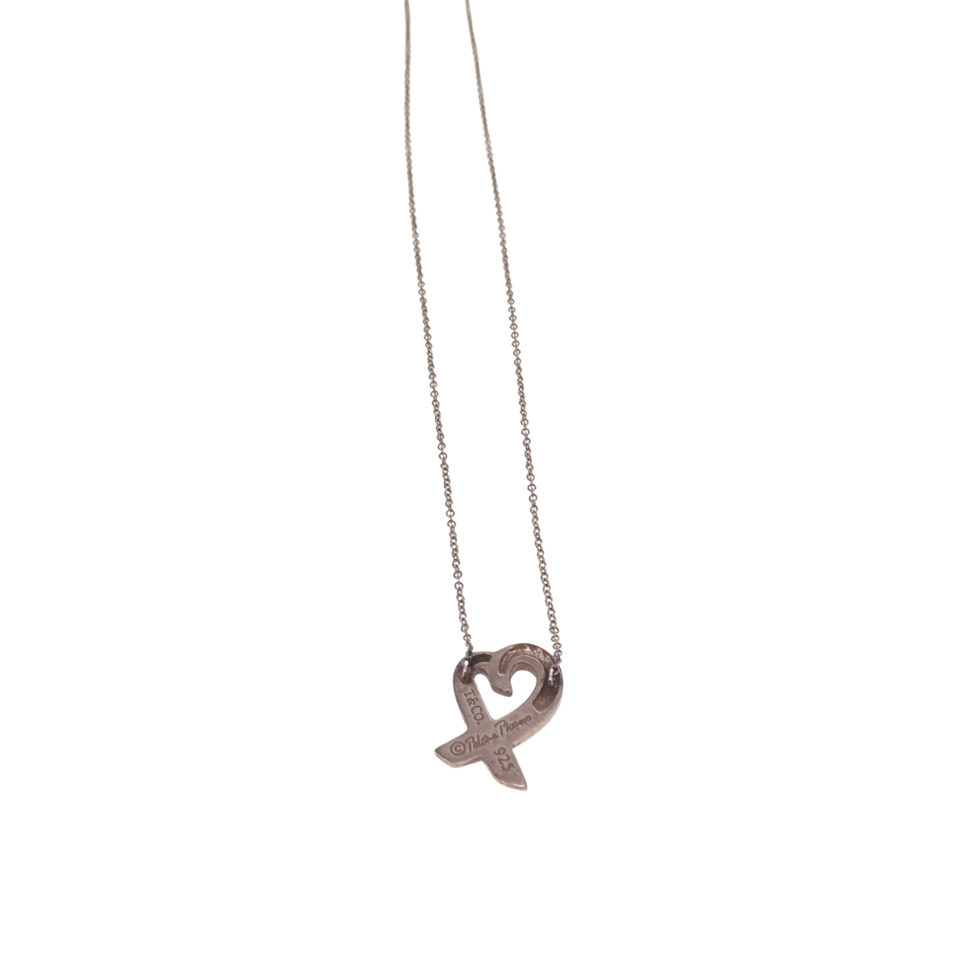 Tiffany & Co Paloma Picasso Sterling Silver Small Loving Heart Necklace