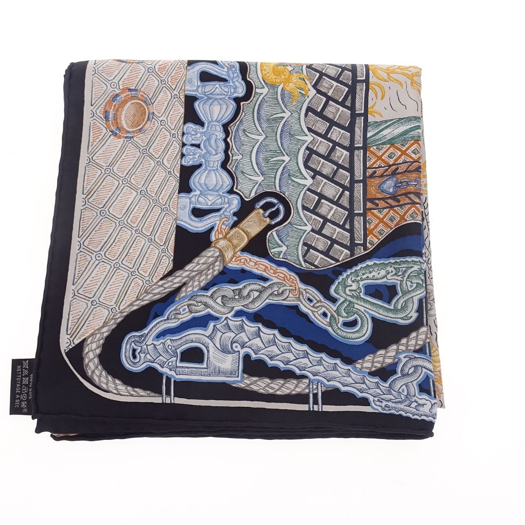 Hermes Scarf 90cm Super Silk Quest