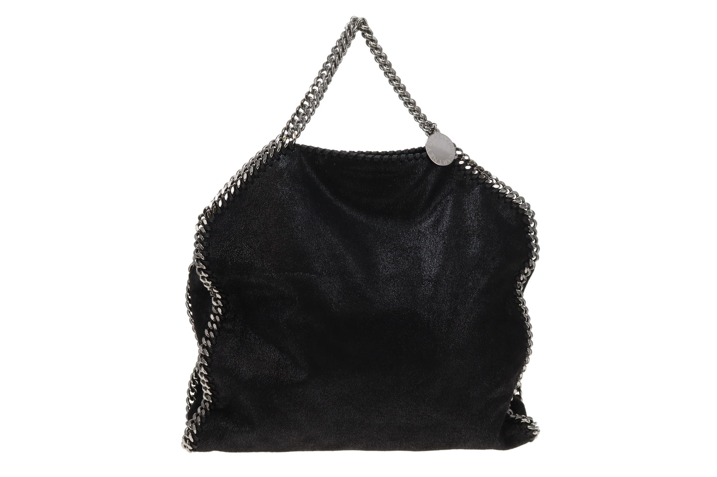 Stella McCartney Black Shaggy Deer SHW Falabella 3 Chain Bag
