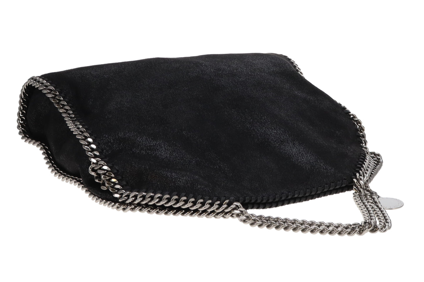 Stella McCartney Black Shaggy Deer SHW Falabella 3 Chain Bag