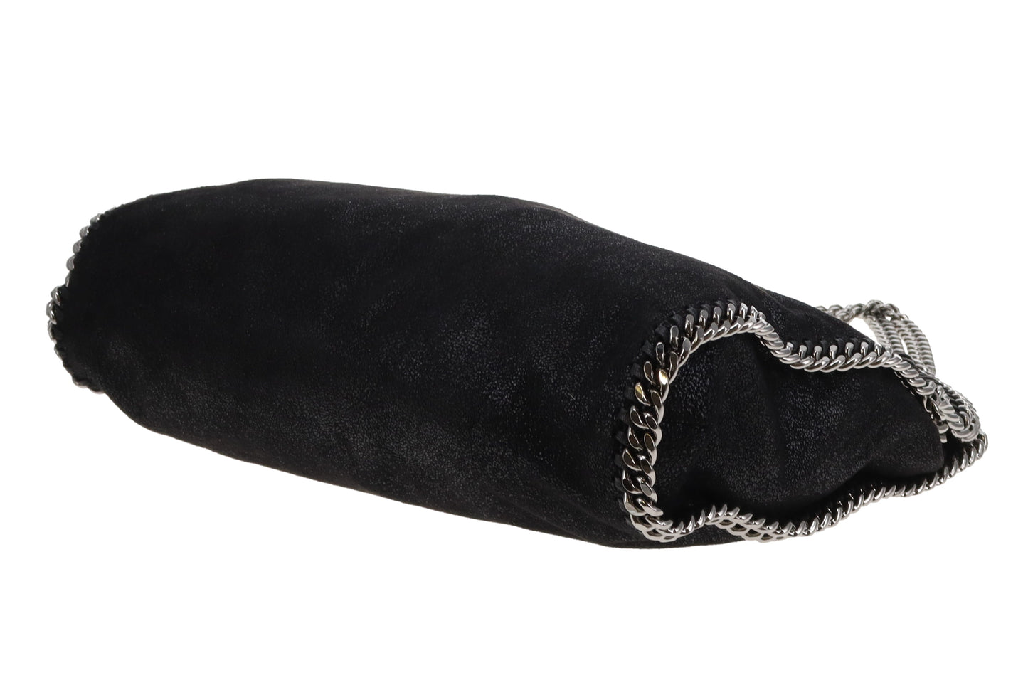Stella McCartney Black Shaggy Deer SHW Falabella 3 Chain Bag