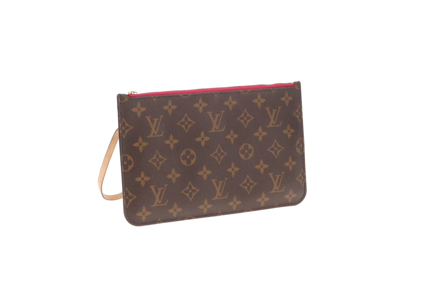 Louis Vuitton Neverfull Pochette Monogram & Fuschia CA3177