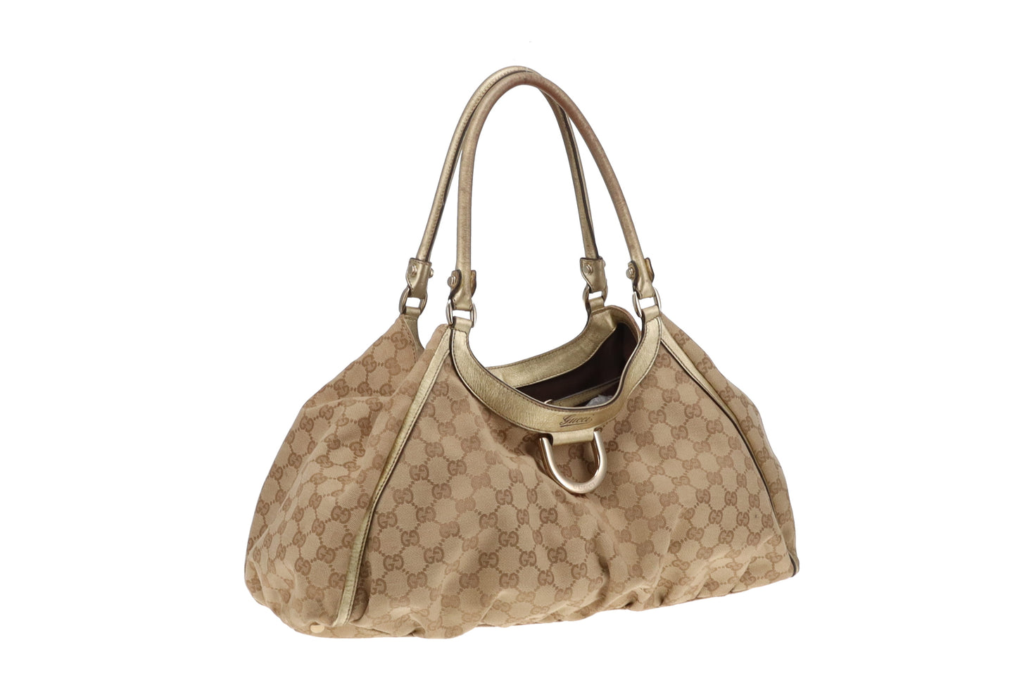 Gucci Abbey D Ring Shoulder Bag GG Canvas GH