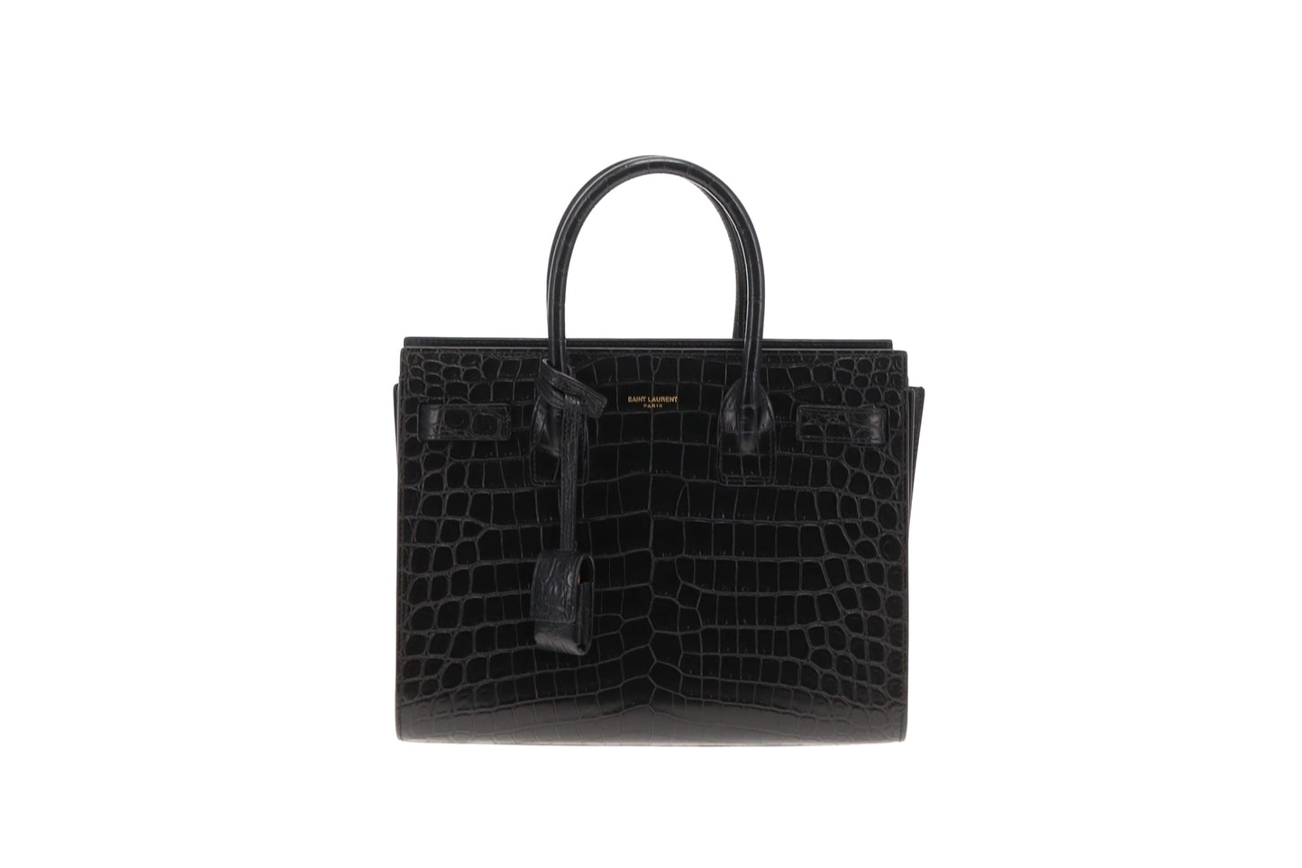 Saint Laurent Sac De Jour Baby Black Croc