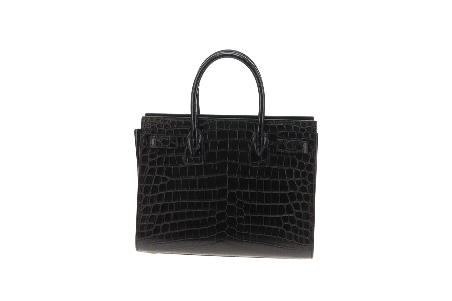 Saint Laurent Sac De Jour Baby Black Croc