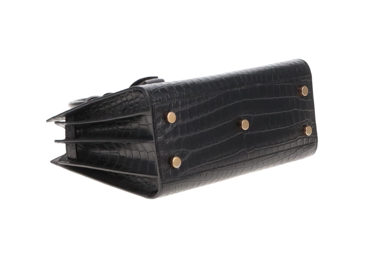 Saint Laurent Sac De Jour Baby Black Croc