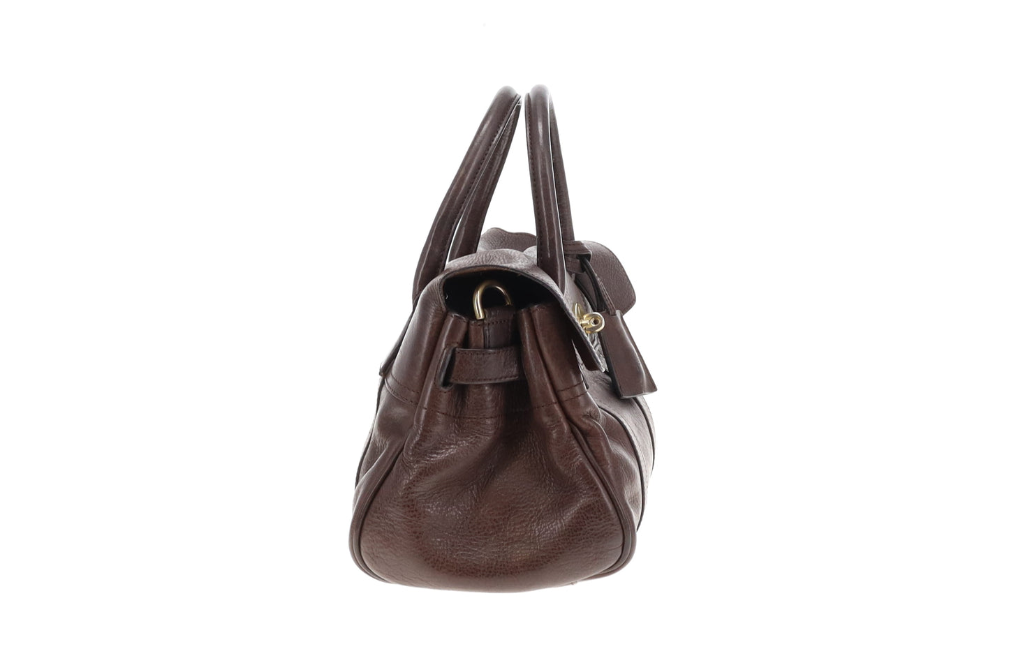 Mulberry Bayswater Satchel with Strap Dark Brown Leather