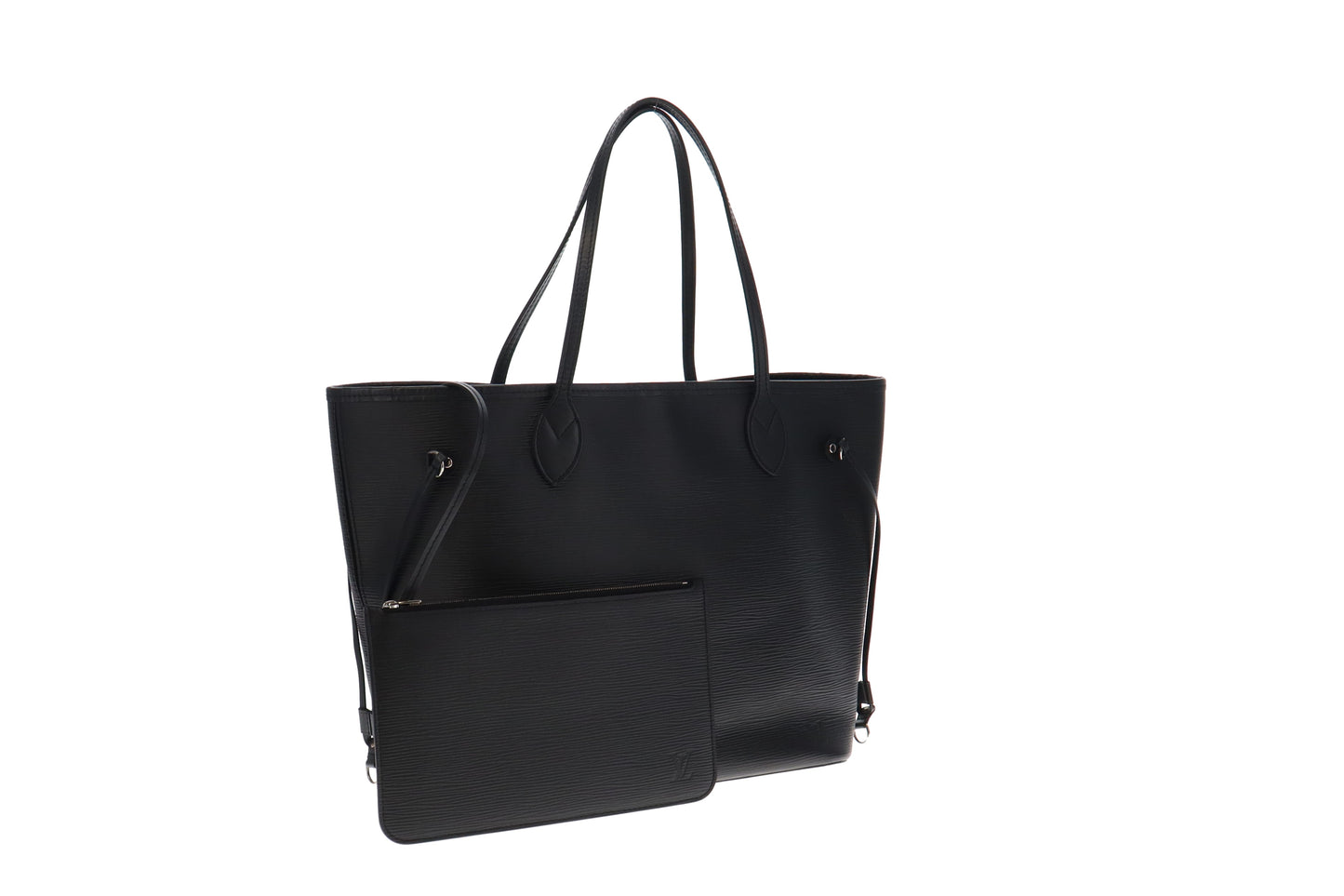Louis Vuitton Black Epi Neverfull MM with Pochette MB4117