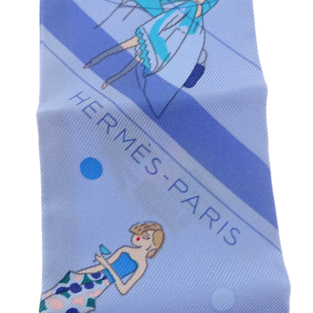 Hermes Ex-Libris Les Parisiennes Silk Twilly