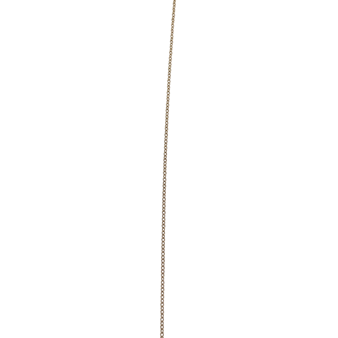 Tiffany & Co 18K Gold Elsa Peretti Open Heart 11mm Necklace