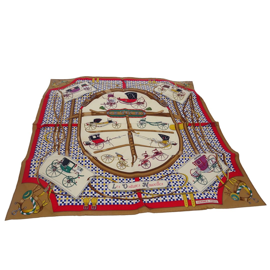 Hermes Silk 70cm Les Voitures Nouvelles