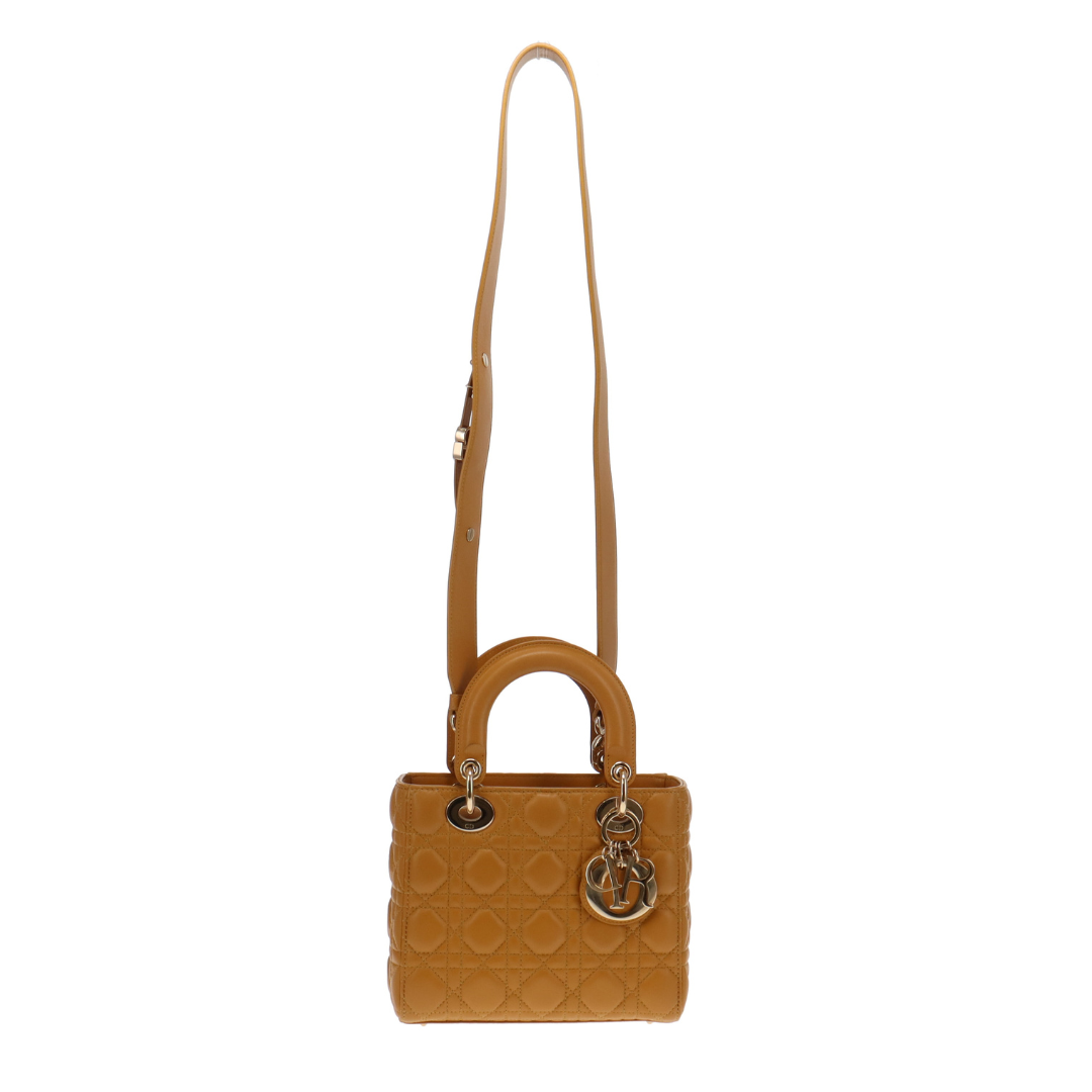 Dior Mustard Cannage Lambskin My ABC Small Lady Dior