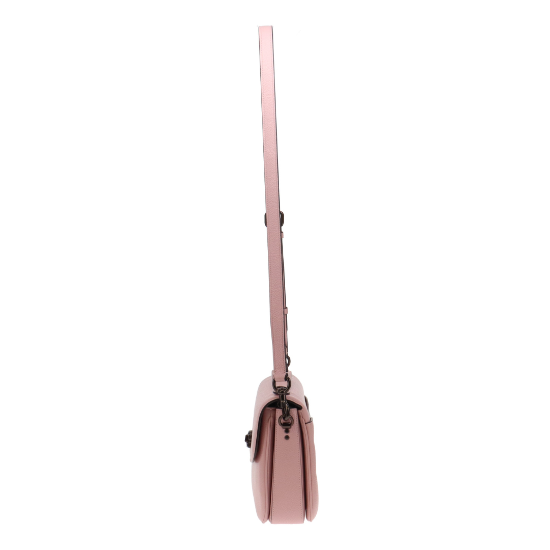 Coach Pale Pink Grained Leather Cassie Crossbody