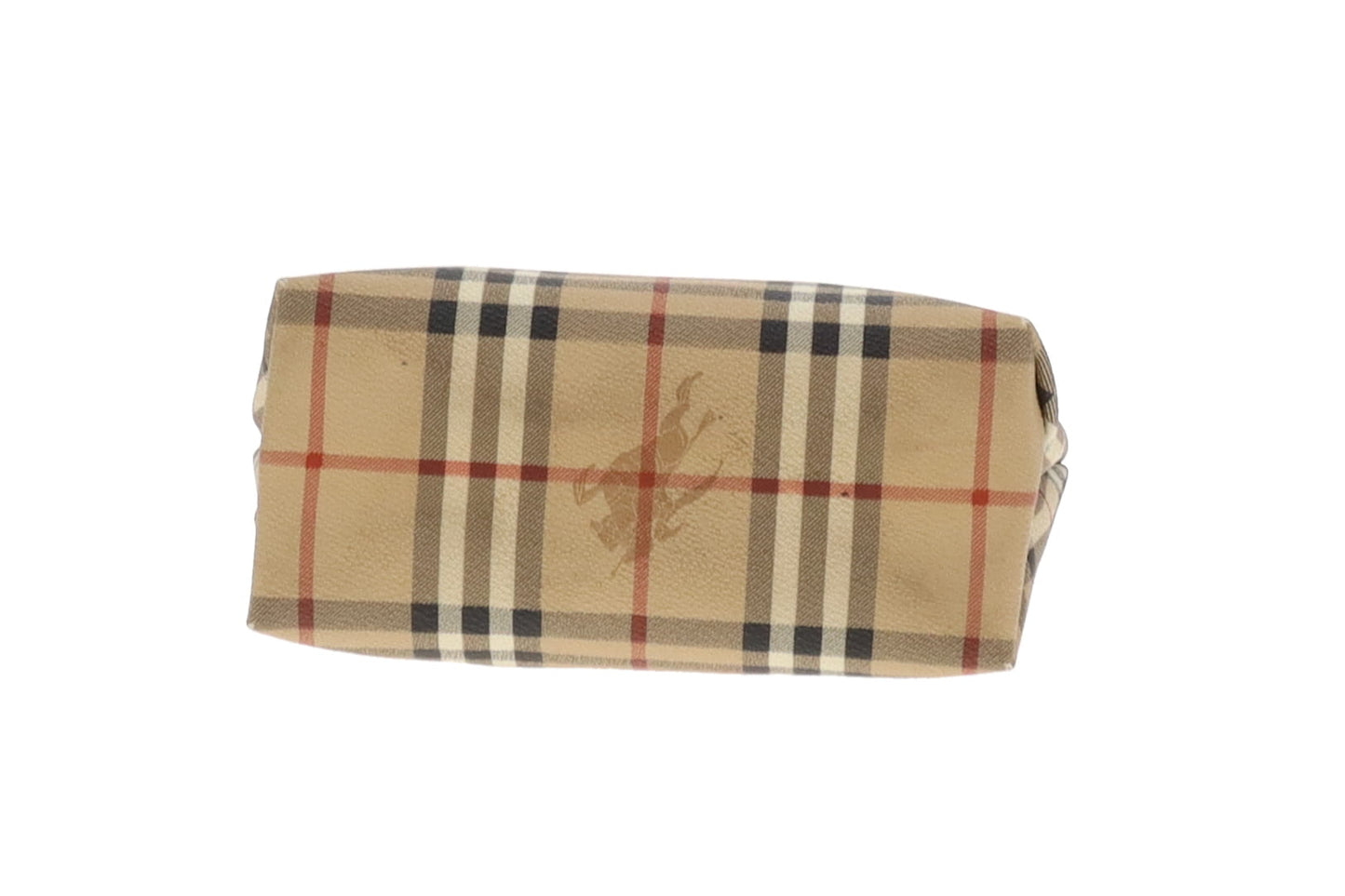 Burberry Classic Check and Burgundy Mini Tote Bag