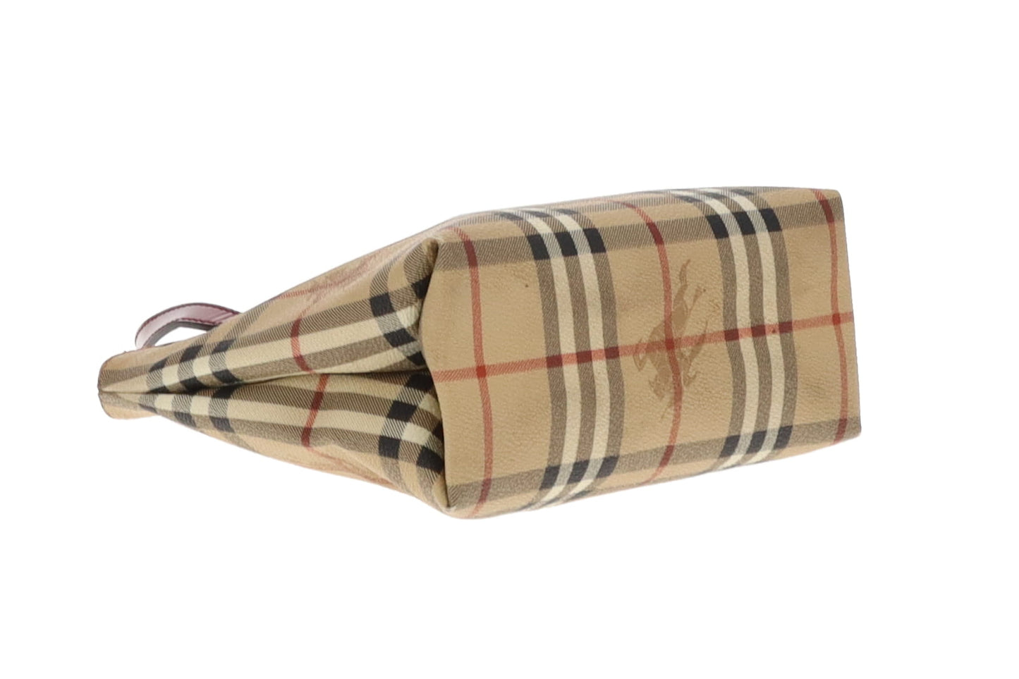 Burberry Classic Check and Burgundy Mini Tote Bag