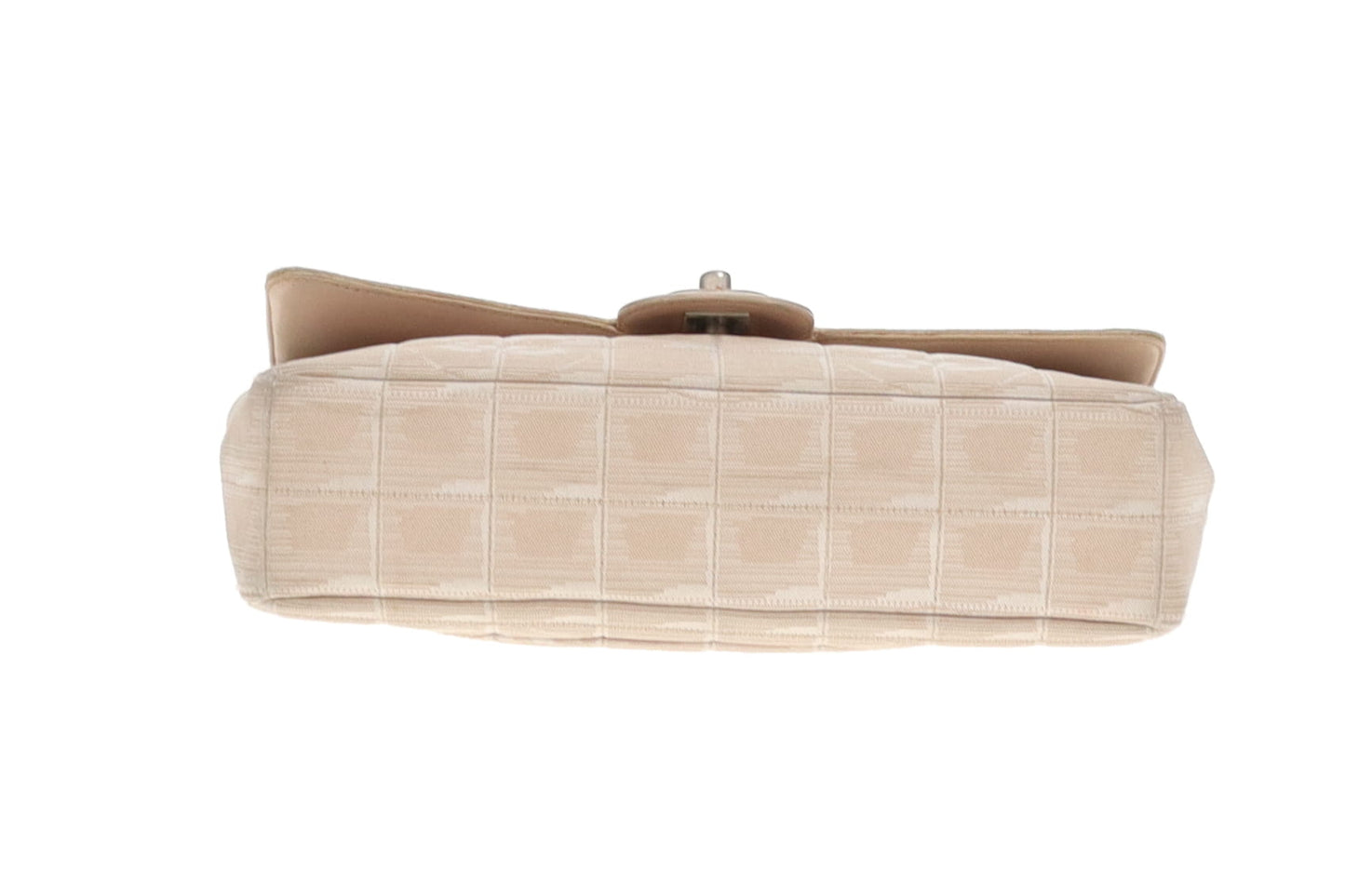 Chanel Beige Travel Ligne Single Flap Shoulder Bag 2002/03