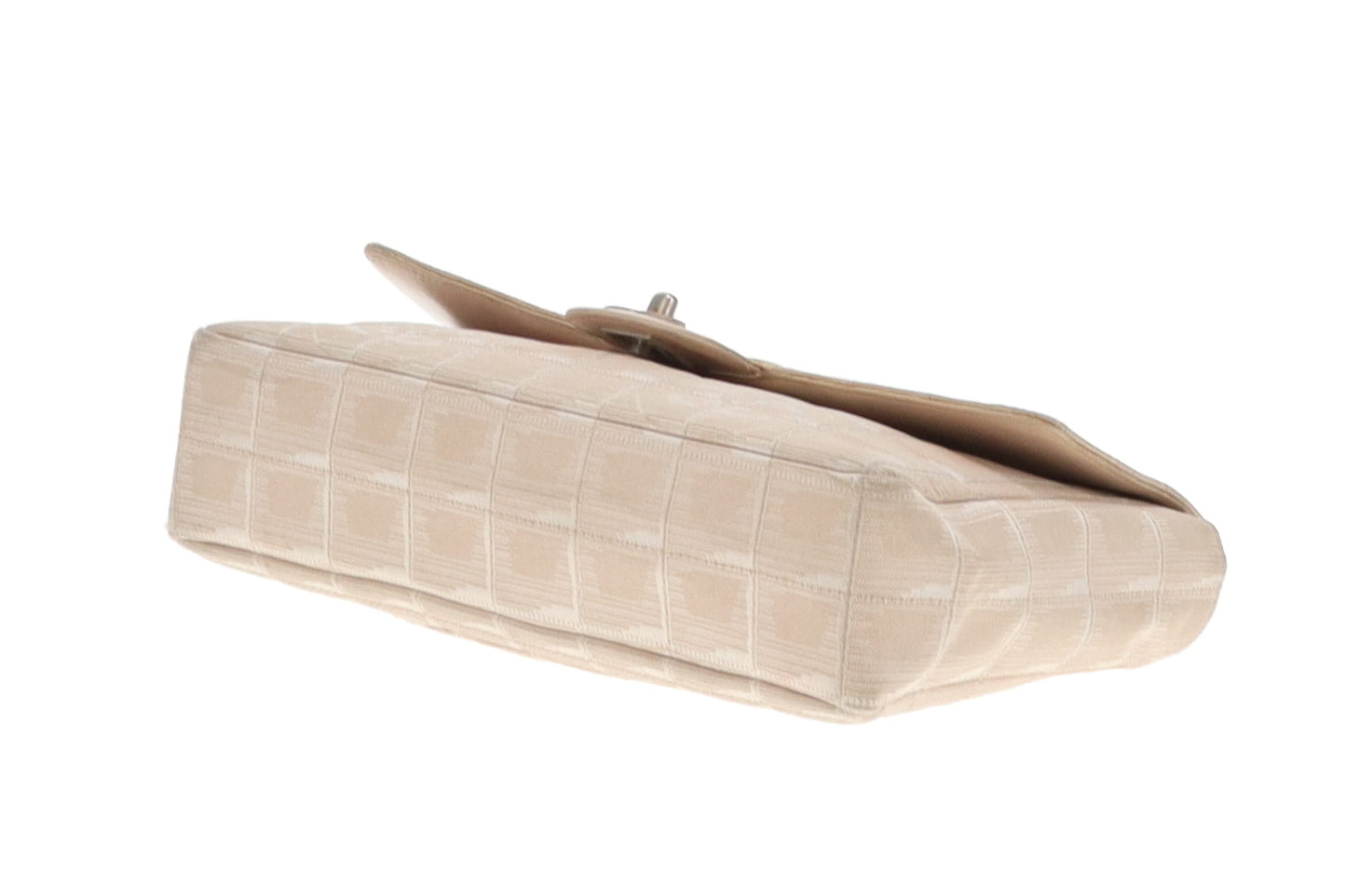 Chanel Beige Travel Ligne Single Flap Shoulder Bag 2002/03