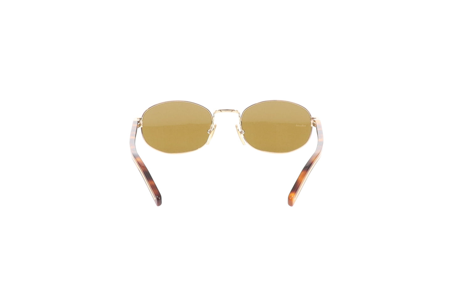 Prada Sunglasses SPR B53 Oval Goldtone