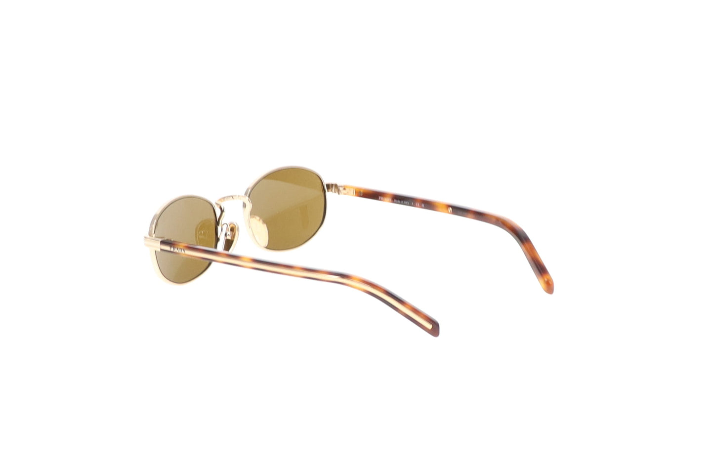 Prada Sunglasses SPR B53 Oval Goldtone